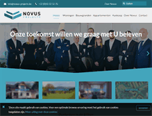 Tablet Screenshot of novus-projects.be
